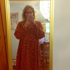 Girls leopard print dress